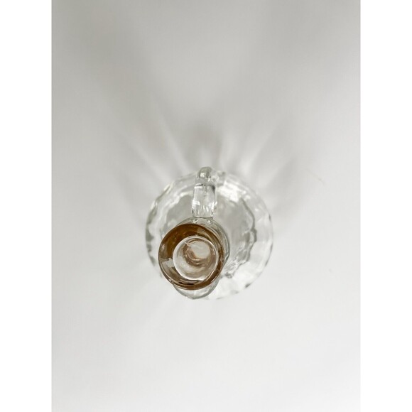 Vintage 1950s Anchor Hocking Clear Glass Oil Vinegar Cruet Syrup Bottle  Stopper - Picture 4 of 5